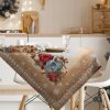 VÁNOČNÍ GOBELÍNOVÝ UBRUS NA STŮL MERRY2 100X100 CM VZOROVANÁ