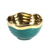 DEKORAČNÍ KERAMICKÁ MISKA MAJE (01) 14X14X8 CM TYRKYSOVÁ