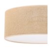lampa sufitowa plafon boho juta naturalny jutowy abazur 40cm okragly do sypialni salonu przedpokoju