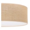 lampa sufitowa plafon boho juta naturalny jutowy abazur 40cm okragly do sypialni salonu przedpokoju