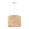 lampa sufitowa wiszaca rattan pojedyncza zyrandol z rattanowym abazurem styl boho 20cm e27