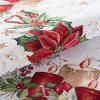 VÁNOČNÍ GOBELÍNOVÝ UBRUS NA STŮL CANDLES 50X110 CM VZOROVANÁ