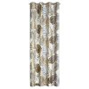ZÁVĚS NA KROUŽCÍCH KORFU 140X250 CM VZOROVANÁ