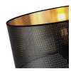 lampa sufitowa wiszaca asti zyrandol z czarno zlotym abazurem glamour do salonu jadalni pokoju 35cm