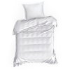 SATÉNOVÉ POVLEČENÍ DIVA 8 160X200 CM, 2KS 70X80 CM BÍLÉ