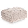DEKA Z MIKROFLANELU CARO 70X160 CM BÉŽOVÁ