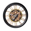Dekorační vintage nástěnné hodiny s pohyblivými převody