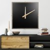 Dekorační kovové nástěnné hodiny v moderním čtvercovém stylu