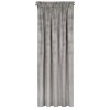 ZATEMŇOVACÍ ZÁVĚS NA PÁSCE NADIA 140X300 CM STŘÍBRNÁ