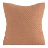 DEKORAČNÍ POVLAK NA POLŠTÁŘ LEN3 45X45 CM CIHLOVÁ