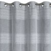 ZÁVĚS NA KROUŽCÍCH MARGARET 140X250 CM STŘÍBRNÁ