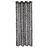 ZÁVĚS NA KROUŽCÍCH VICTORIA 140X250 CM ČERNÁ
