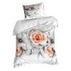 SATÉNOVÉ POVLEČENÍ DIVA23 200X220 CM, 2 KS 70X80 CM KVĚTY
