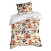 SATÉNOVÉ POVLEČENÍ NIKA51 20X220 CM, 2 KS 70X80 CM KVĚTY