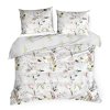BAVLNĚNÉ POVLEČENÍ LEA08 200X220 CM, 2 KS 70X80 CM KVĚTY
