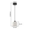 lampa wiszaca riffle sufitowa szklany bialy walec w stylu glamour nad stol i wyspe 1xe27