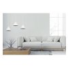 lampa sufitowa wiszaca soho potrojna biale klosze w ksztalcie stozkow styl loft gwint e27