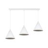 lampa sufitowa wiszaca soho potrojna biale klosze w ksztalcie stozkow styl loft gwint e27