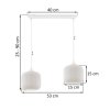 lampa wiszaca riffle sufitowa biale klosze walce o ryflowanej strukturze styl glamour gwint e27