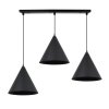 lampa wiszaca zyrandol soho czarna konstrukcja trzy metalowe stozki w stylu nowoczesnym e27