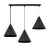 lampa wiszaca zyrandol soho czarna konstrukcja trzy metalowe stozki w stylu nowoczesnym e27