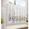 KRÁTKÁ ZÁCLONA NA PÁSCE BELLA 150 X 60 CM KVĚTY