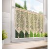 KRÁTKÁ ZÁCLONA NA PÁSCE MARTHA 150X60 CM SVĚTLEBÉŽOVÁ