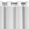 KRÁTKÁ ZÁCLONA NA KROUŽCÍCH ARLETA 295X160 CM BÍLÁ