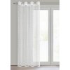 ZÁCLONA NA KROUŽCÍCH ELLISSA 140X250 CM BÍLÁ