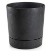 5907600446243 donica z podstawka azalea recykling czarny beton 35 cm