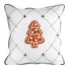 VÁNOČNÍ DEKORAČNÍ POVLAK NA POLŠTÁŘ JOY 1KS 60X60 CM VZOROVANÁ