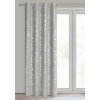 ZÁVĚS NA KROUŽCÍCH SOLANA 140X250 CM STŘÍBRNÁ