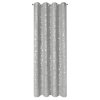 ZÁVĚS NA KROUŽCÍCH SOLANA 140X250 CM STŘÍBRNÁ