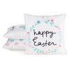 VELIKONOČNÍ DEKORAČNÍ POVLAK NA POLŠTÁŘ EASTER4 45X45 CM VZOROVANÁ