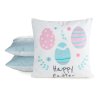 VELIKONOČNÍ DEKORAČNÍ POVLAK NA POLŠTÁŘ EASTER8 45X45 CM VZOROVANÁ