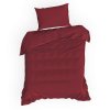 SATÉNOVÉ POVLEČENÍ NOVA3 180X200 CM 2 KS 70X80 CM BORDOVÉ