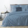 SATÉNOVÉ POVLEČENÍ DINA 160X200 CM 2 KS 70X80 CM SVĚTLEMODRÉ