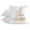 VELIKONOČNÍ DEKORAČNÍ POVLAK NA POLŠTÁŘ EASTER41 45X45 CM VZOROVANÁ