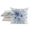 DEKORAČNÍ POVLAK NA POLŠTÁŘ LEN 45 45X45 CM KVĚTINY