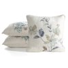 DEKORAČNÍ POVLAK NA POLŠTÁŘ LEN 40 45X45 CM KVĚTY