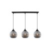 lampa wiszaca sufitowa zyrandol riffle potrojna grafitowe szklane kule nad stol do salonu i kuchni