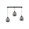 lampa wiszaca sufitowa zyrandol riffle potrojna grafitowe szklane kule nad stol do salonu i kuchni