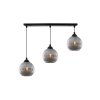 lampa wiszaca sufitowa zyrandol riffle potrojna grafitowe szklane kule nad stol do salonu i kuchni