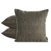 DEKORAČNÍ POVLAK NA POLŠTÁŘ MILA2 45X45 CM HNĚDÁ