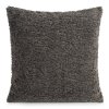 DEKORAČNÍ POVLAK NA POLŠTÁŘ BUKLE 50X50 CM GRAFITOVÁ