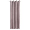 ZATEMŇOVACÍ ZÁVES NA KROUŽCÍCH MELANIE 140X250 CM PÚDROVÁ