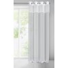 ZÁVĚS NA KROUŽCÍCH AMIRA 140X250 CM BÍLÁ