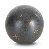 DEKORAČNÍ KOULE ARIELA 10X10 CM GRAFITOVÁ