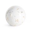 DEKORAČNÍ KOULE ARIELA 10X10 CM BÍLÁ