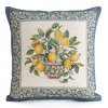 GOBELÍNOVÝ DEKORAČNÍ POVLAK NA POLŠTÁŘ LEMON 45X45 CM VZOROVANÁ